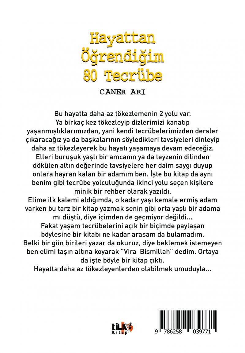Hayattan Öğrendiğim 80 Tecrübe